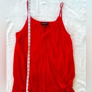 Fifteen Twenty Red Sleeveless Top, Size M